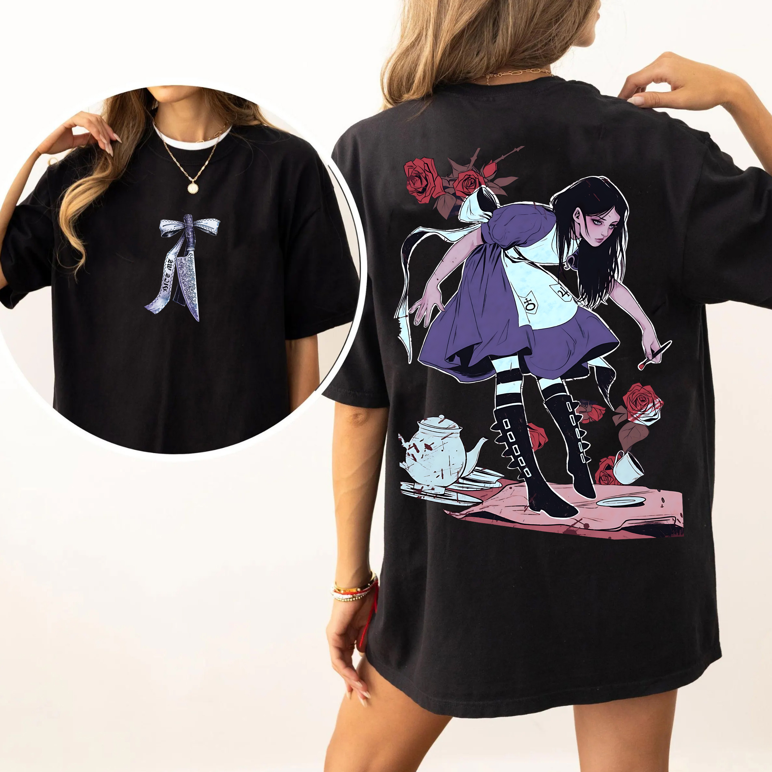 Alice Madness Returns Horror Game Vintage Tee