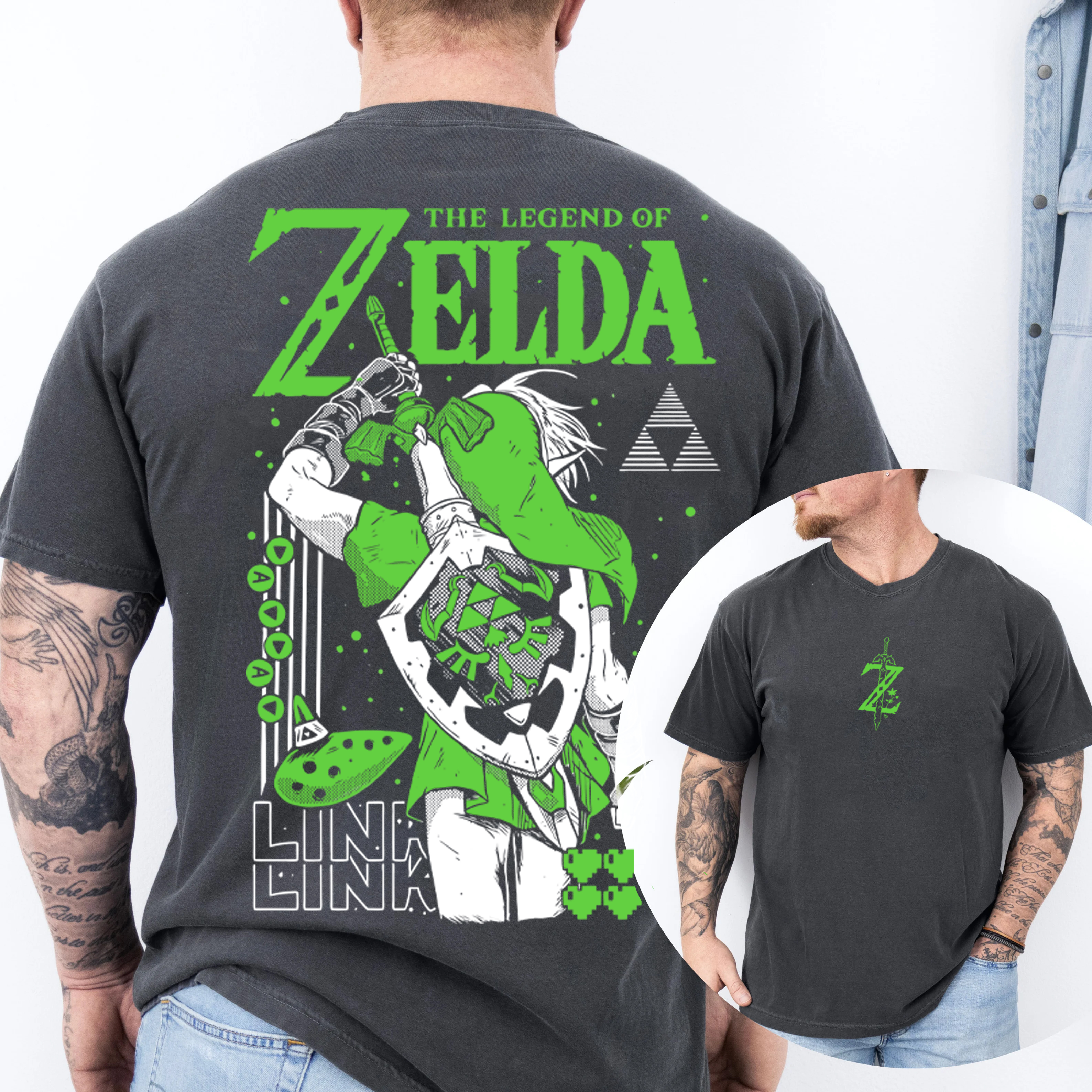 The legend of Zelda Games Unisex Washed T-Shirt