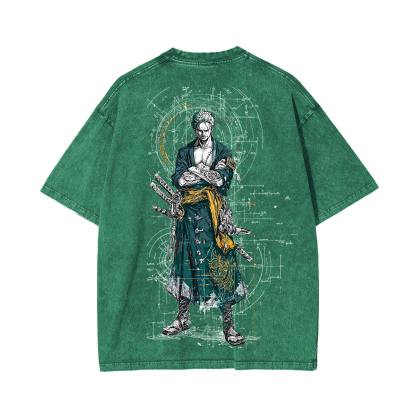 Sanji X Zoro X Luffy One Piece Unisex Washed T-Shirt