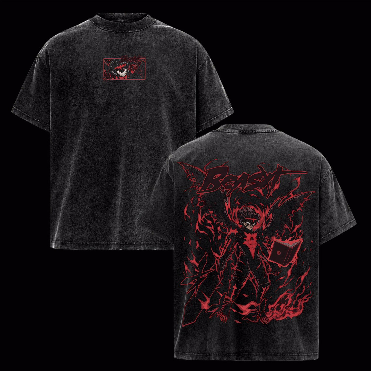 Black Clover Washed T-Shirt