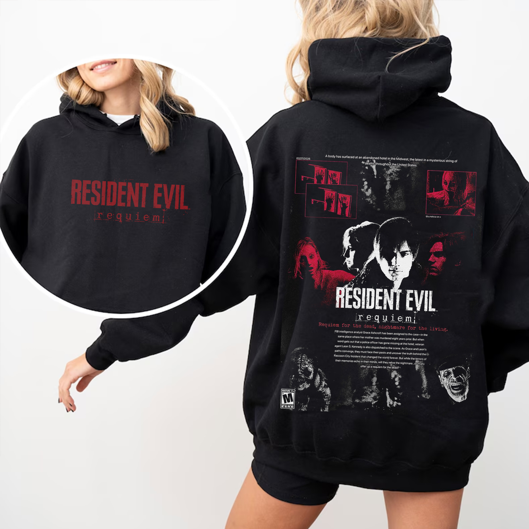 Resident Evil 9 Requiem Oversized T-shirt/Crewneck/Hoodie