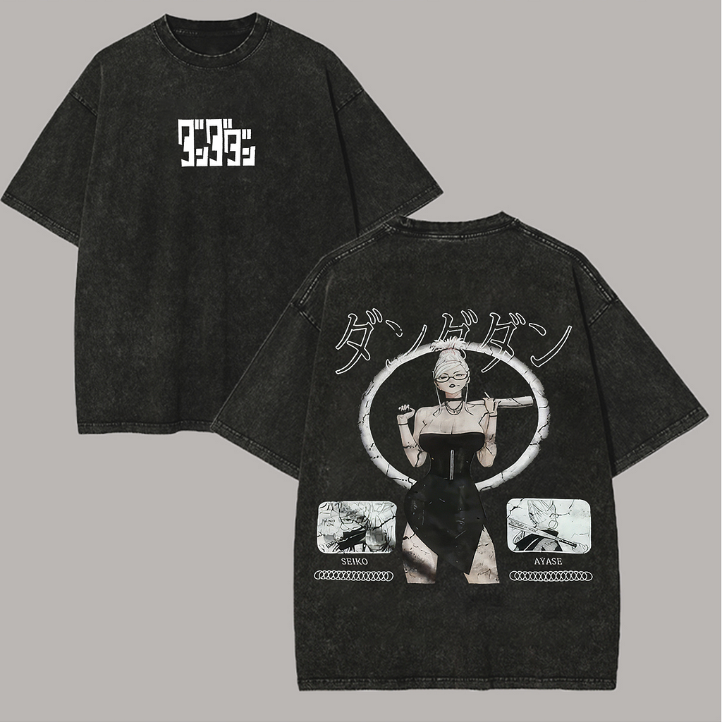 Aira Seiko Dandadan Vintage Unisex Washed T-Shirt