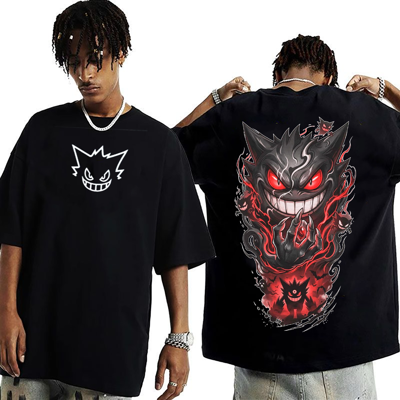 Gengar pokemon Oversized T-shirt/Crewneck/Hoodie