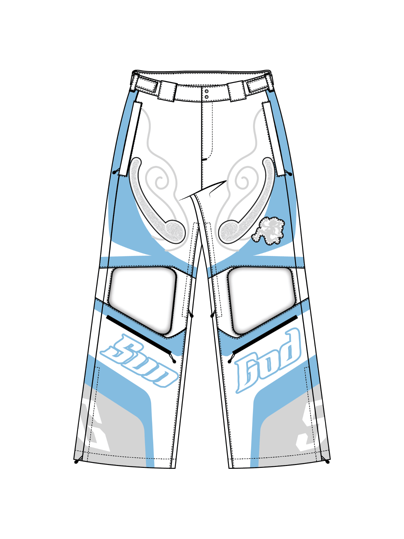 SUN GOD" Ski Pants