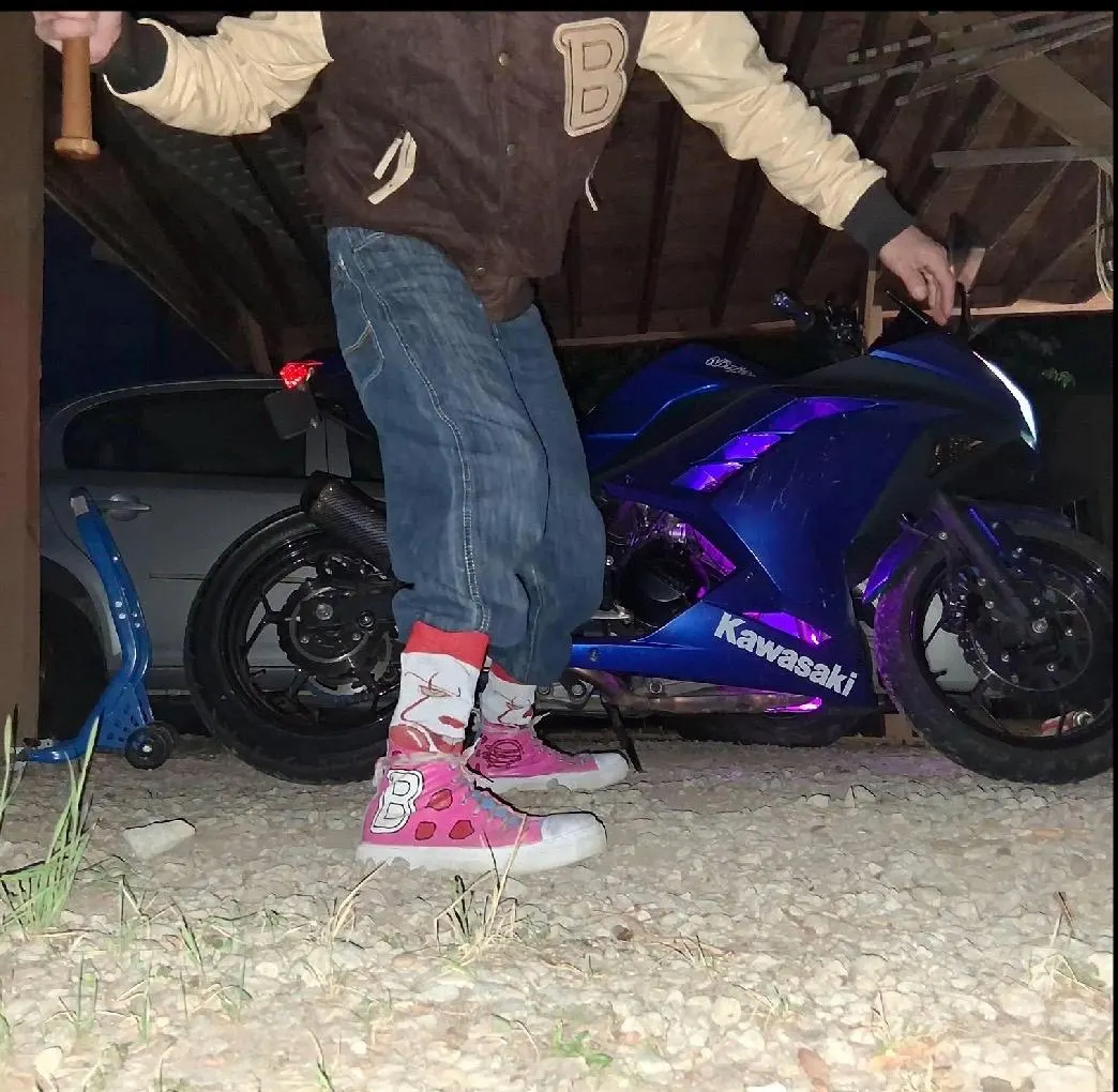 Hotline Miami Hand Painted Hi Top Shoes for Men and Women