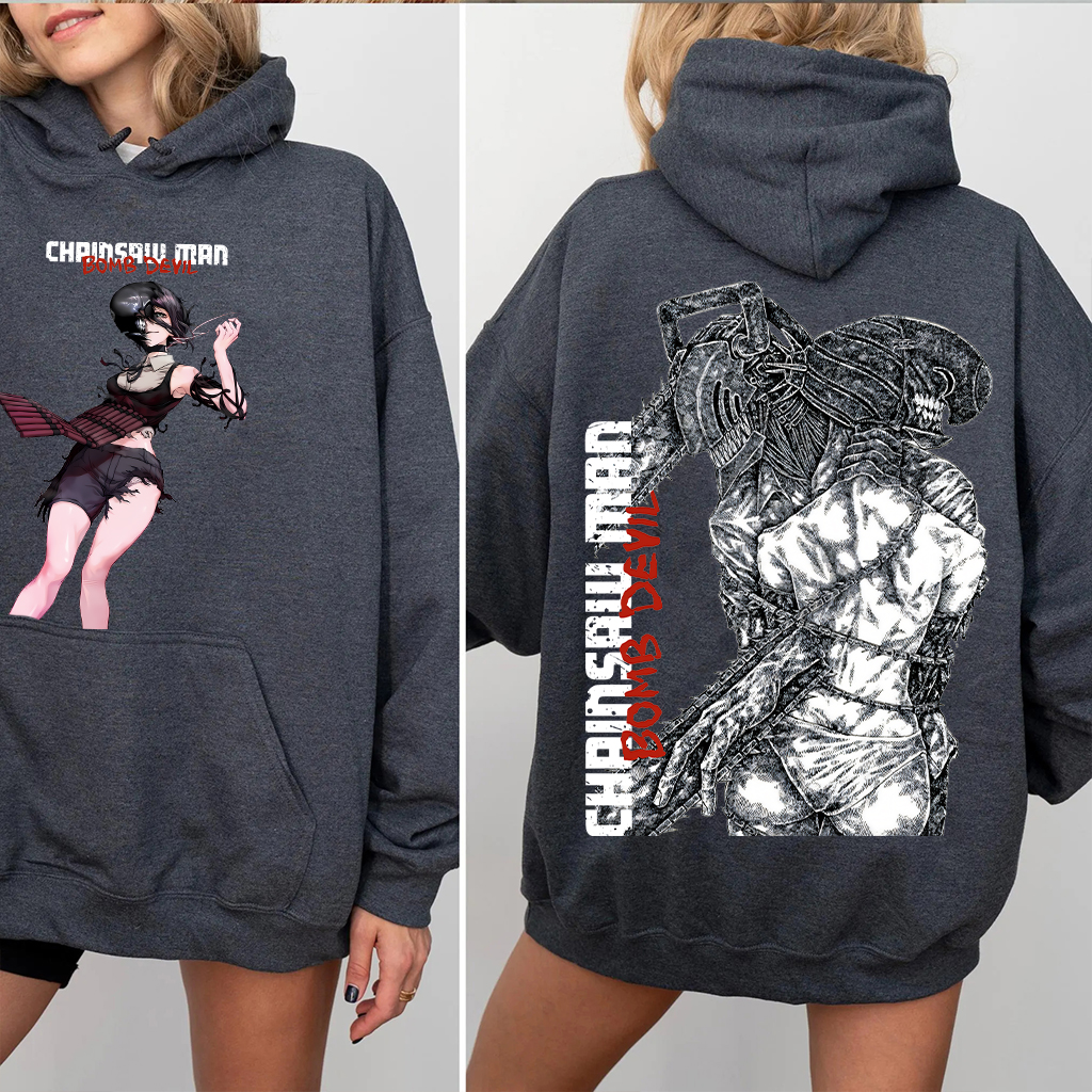 Zere x Denji Chainsaw Man Anime Double Printed Vintage T-shirt/Crewneck/Hoodie