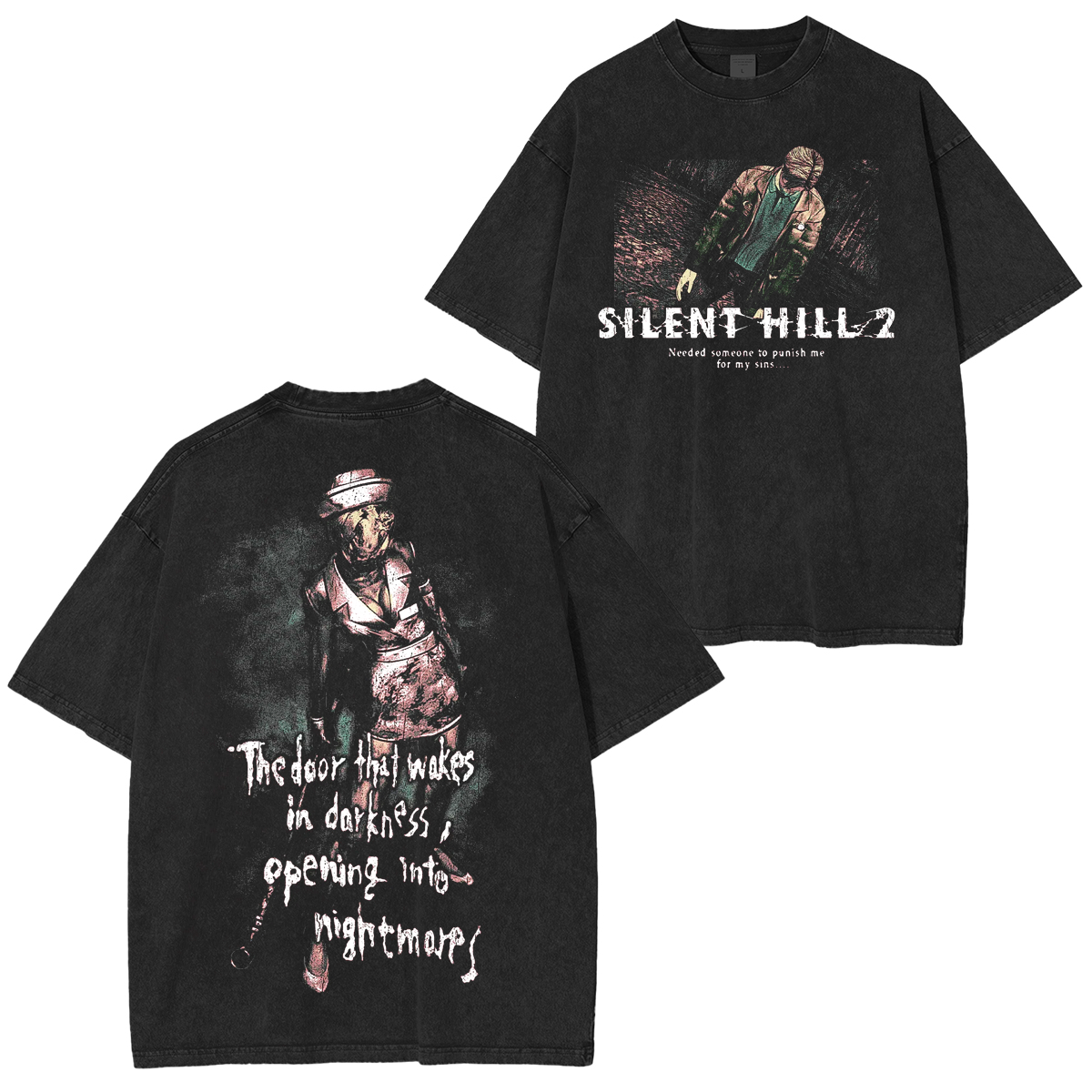 Silent Hill 2 The Door that Wakes Unisex Washed T-Shirt