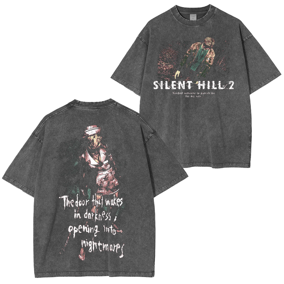 Silent Hill 2 The Door that Wakes Unisex Washed T-Shirt