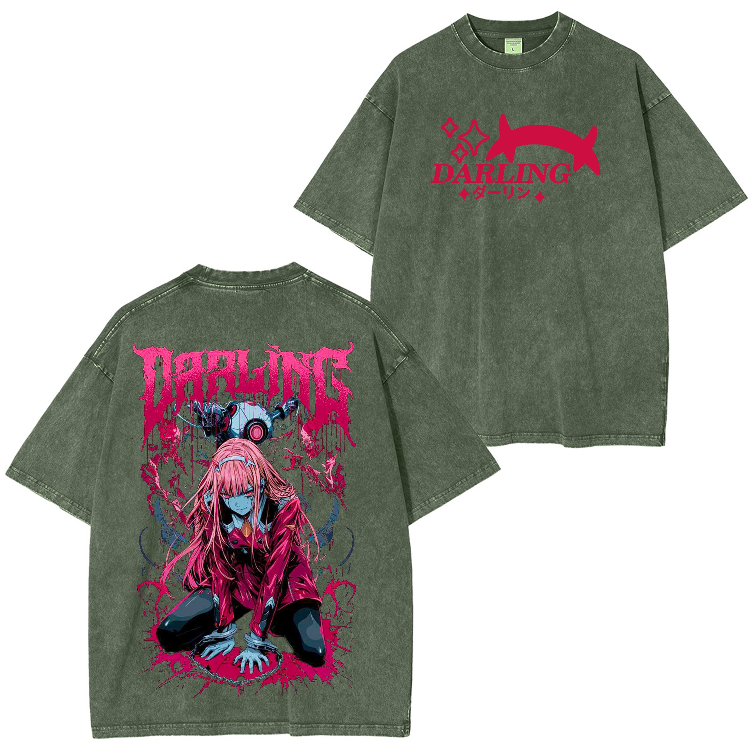 Darling in the Franxx Washed T-shirt/Crewneck/Hoodie