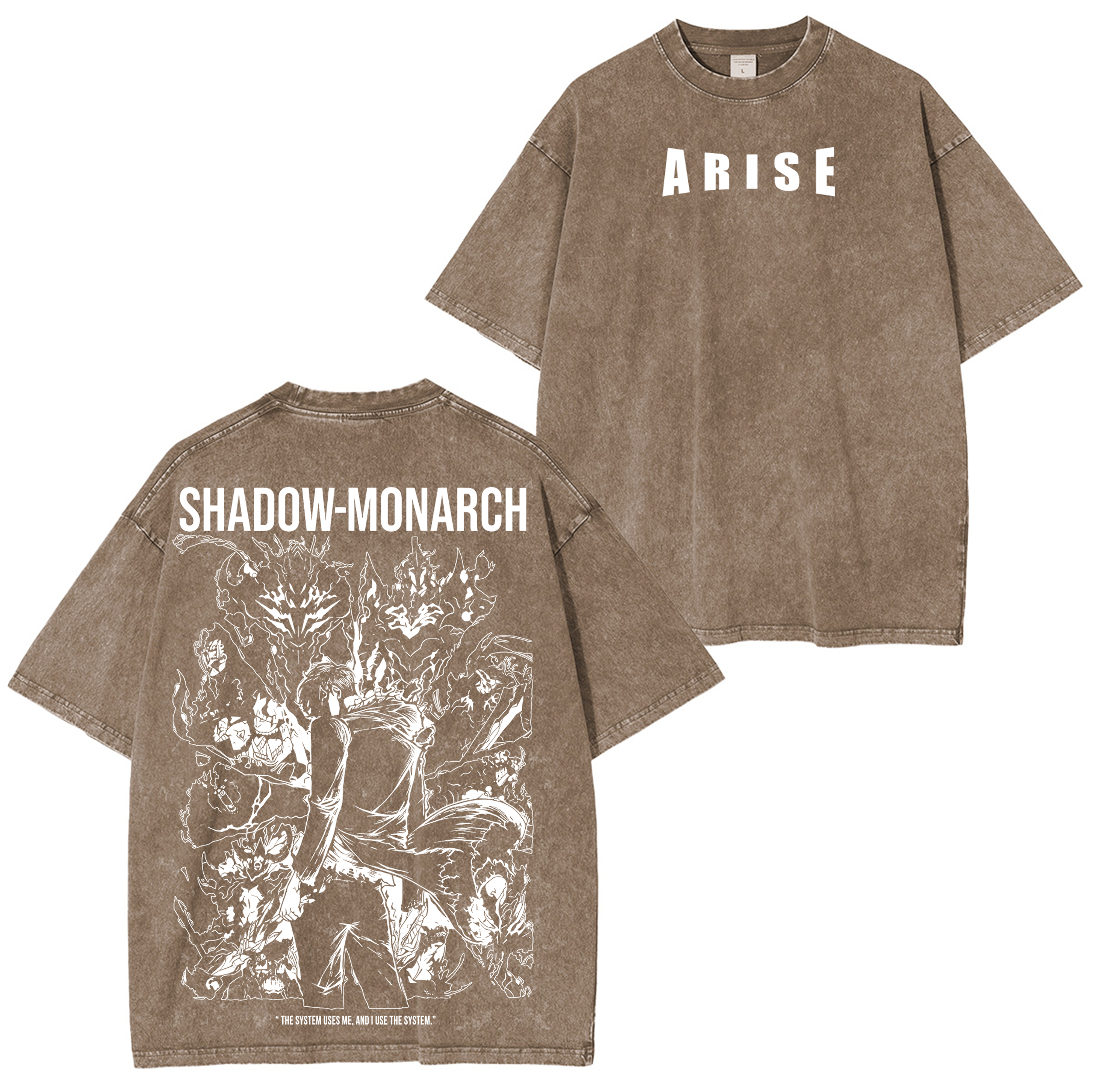 Arise Sung Jinwoo,Solo Leveling Shadow Monarch  Washed T-shirt/Crewneck/Hoodie