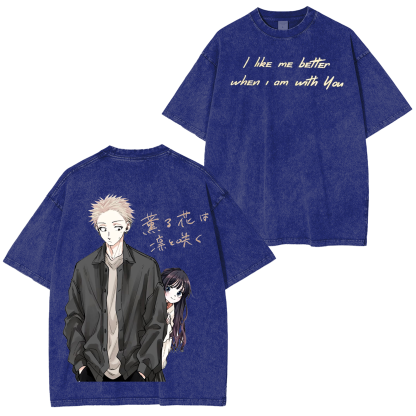 The Fragrant Flower Blooms with Dignity AnimeUnisex Washed T-Shirt
