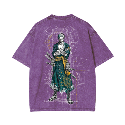 Sanji X Zoro X Luffy One Piece Unisex Washed T-Shirt