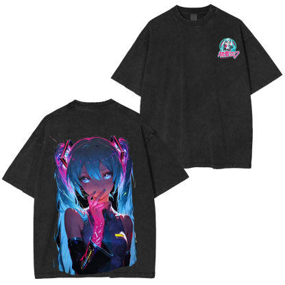 Miku Cosplay Vintage Washed T-shirt/Crewneck/Hoodie