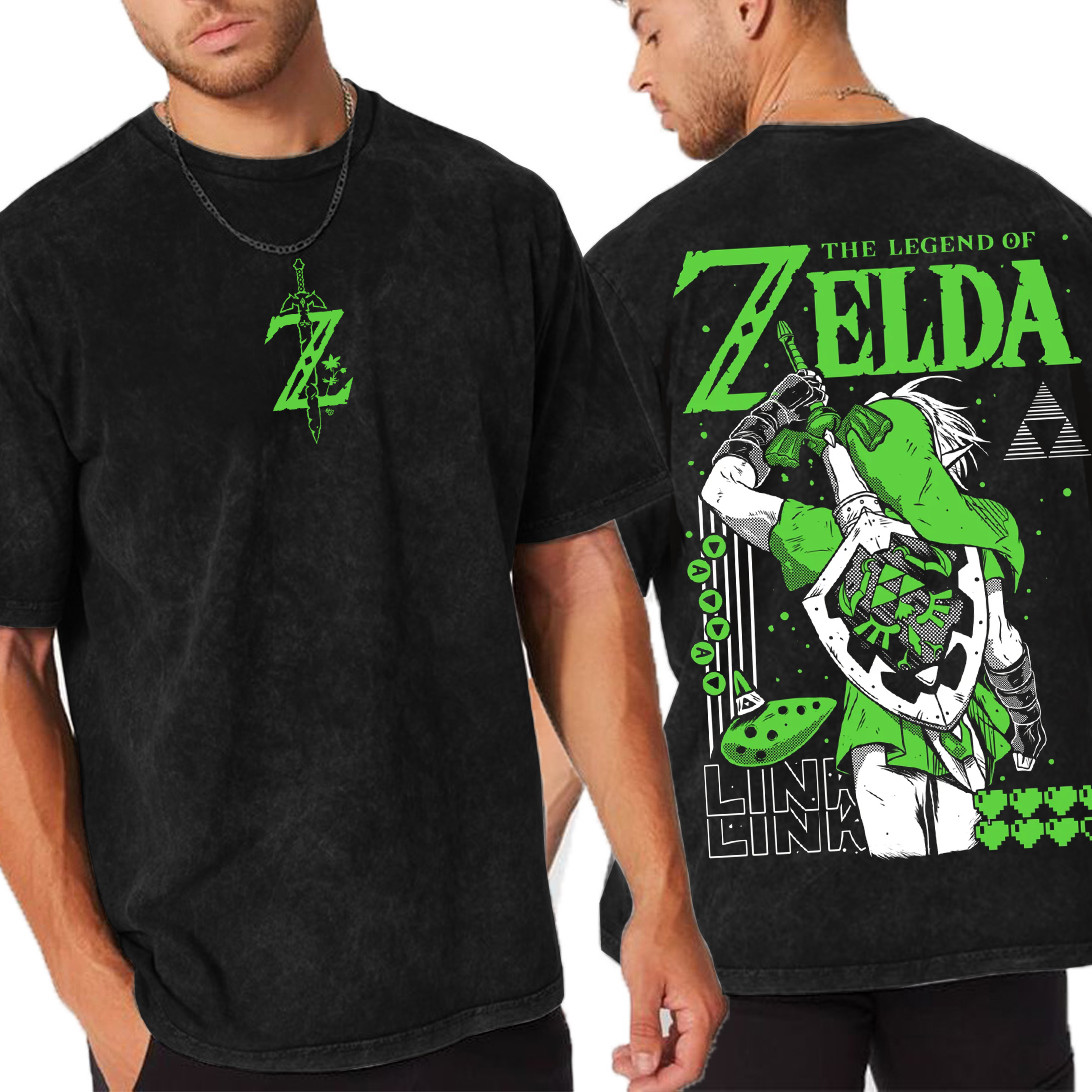 The legend of Zelda Games Unisex Washed T-Shirt