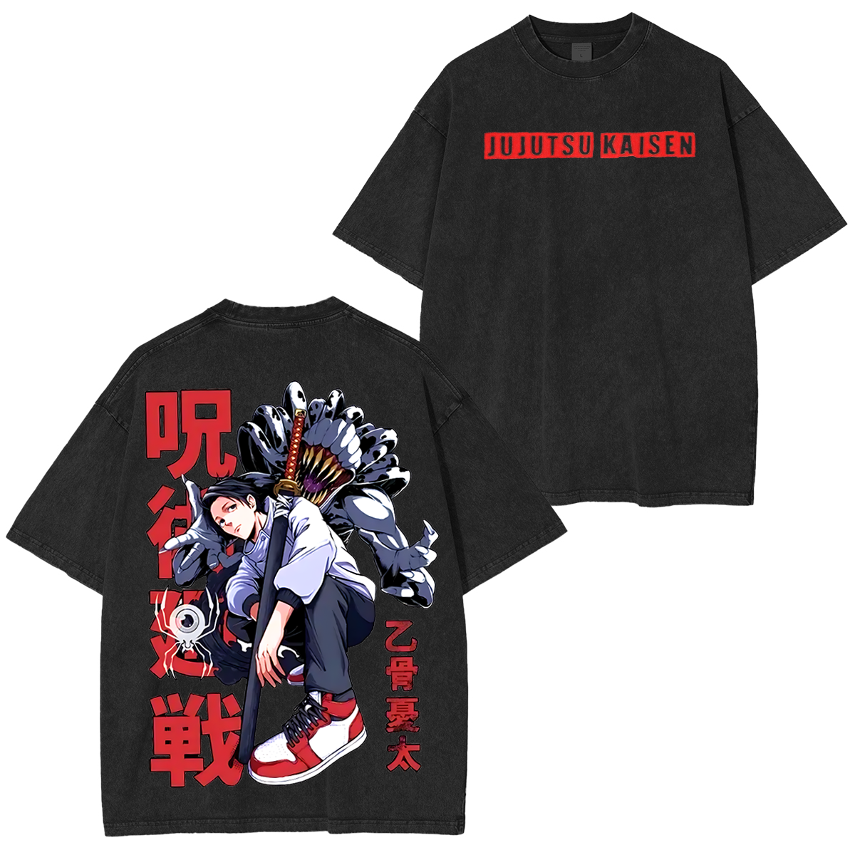 Jujutsu Kaisen Anime Unisex Washed T-Shirt