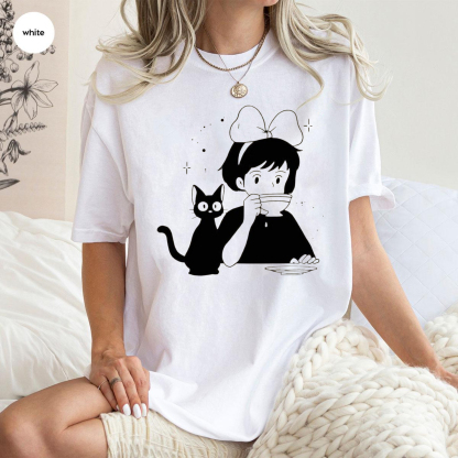 Kiki flies and Jiji chills T-shirt/Crewneck/Hoodie