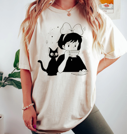 Kiki flies and Jiji chills T-shirt/Crewneck/Hoodie