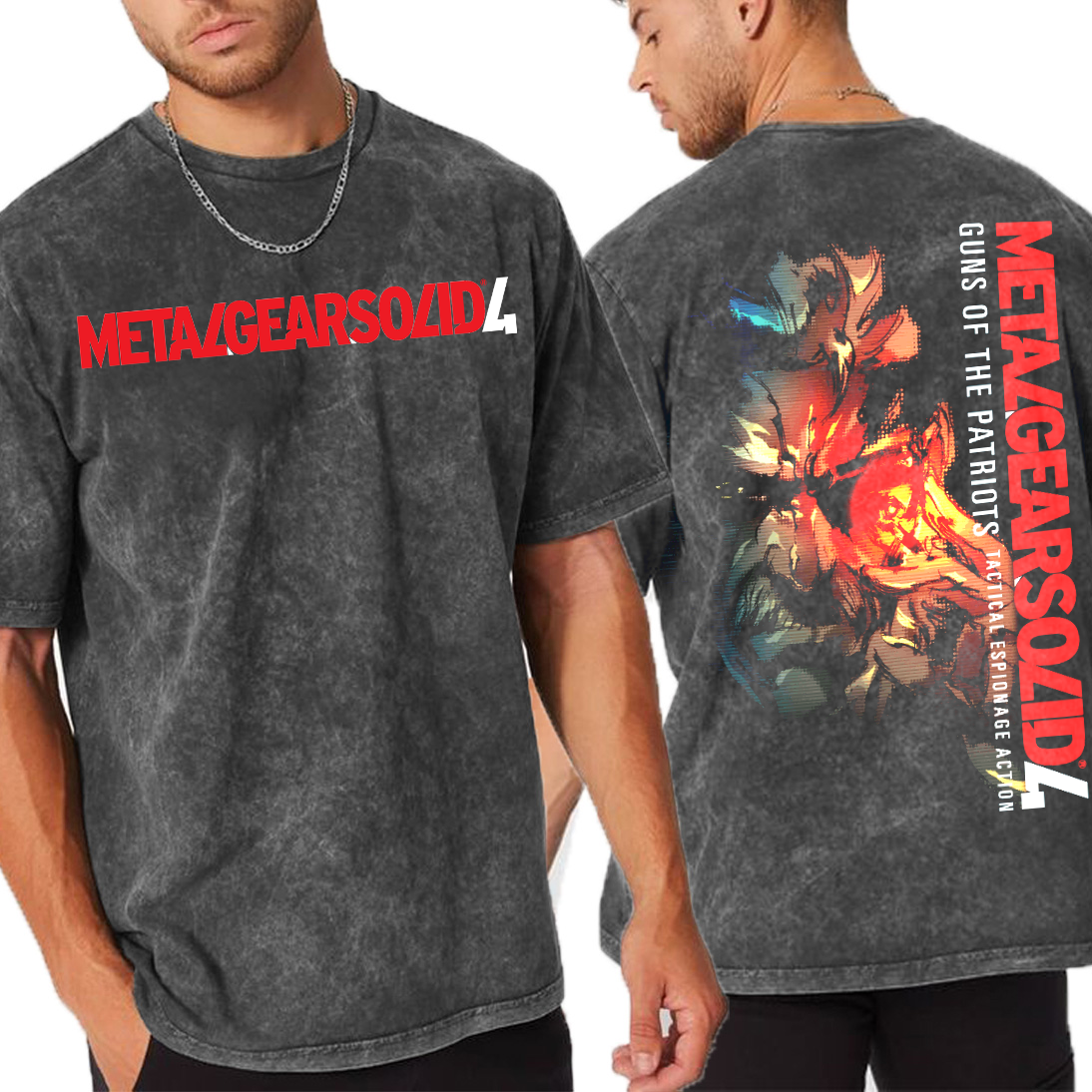 Metal Gear Solid 4 Unisex Washed T-Shirt