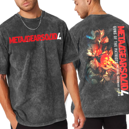 Metal Gear Solid 4 Unisex Washed T-Shirt