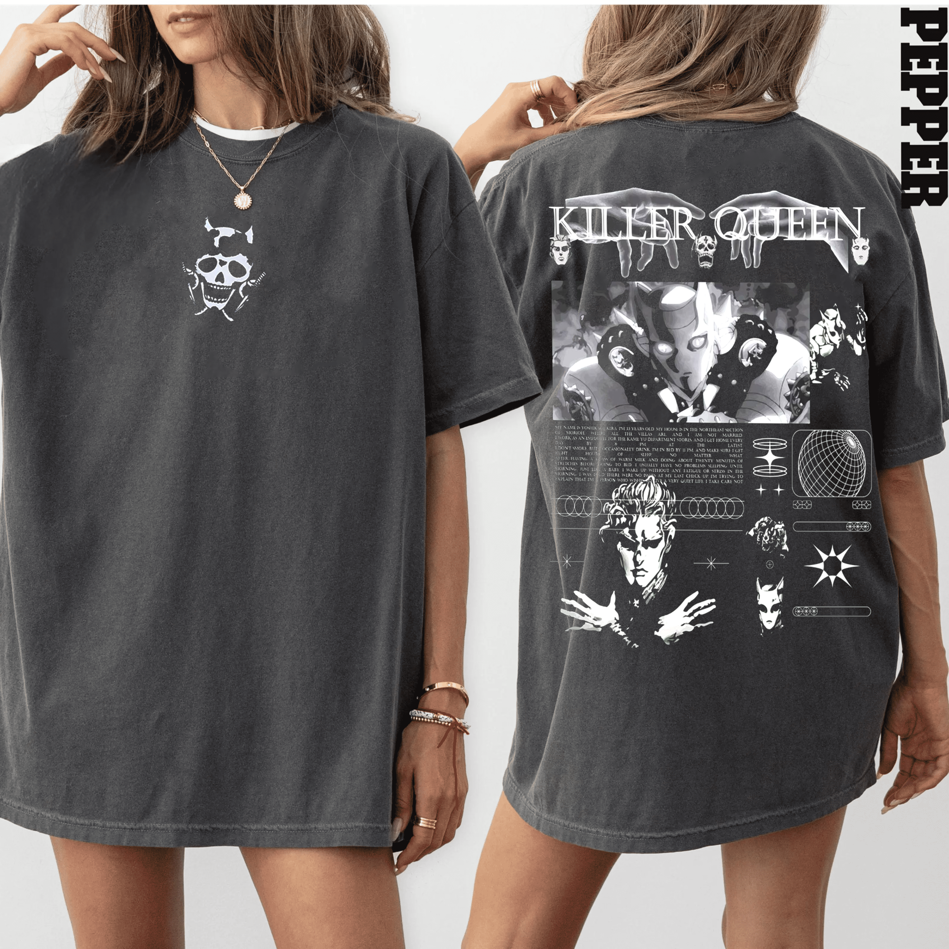 Killer Queen JoJo Unisex Washed T-Shirt