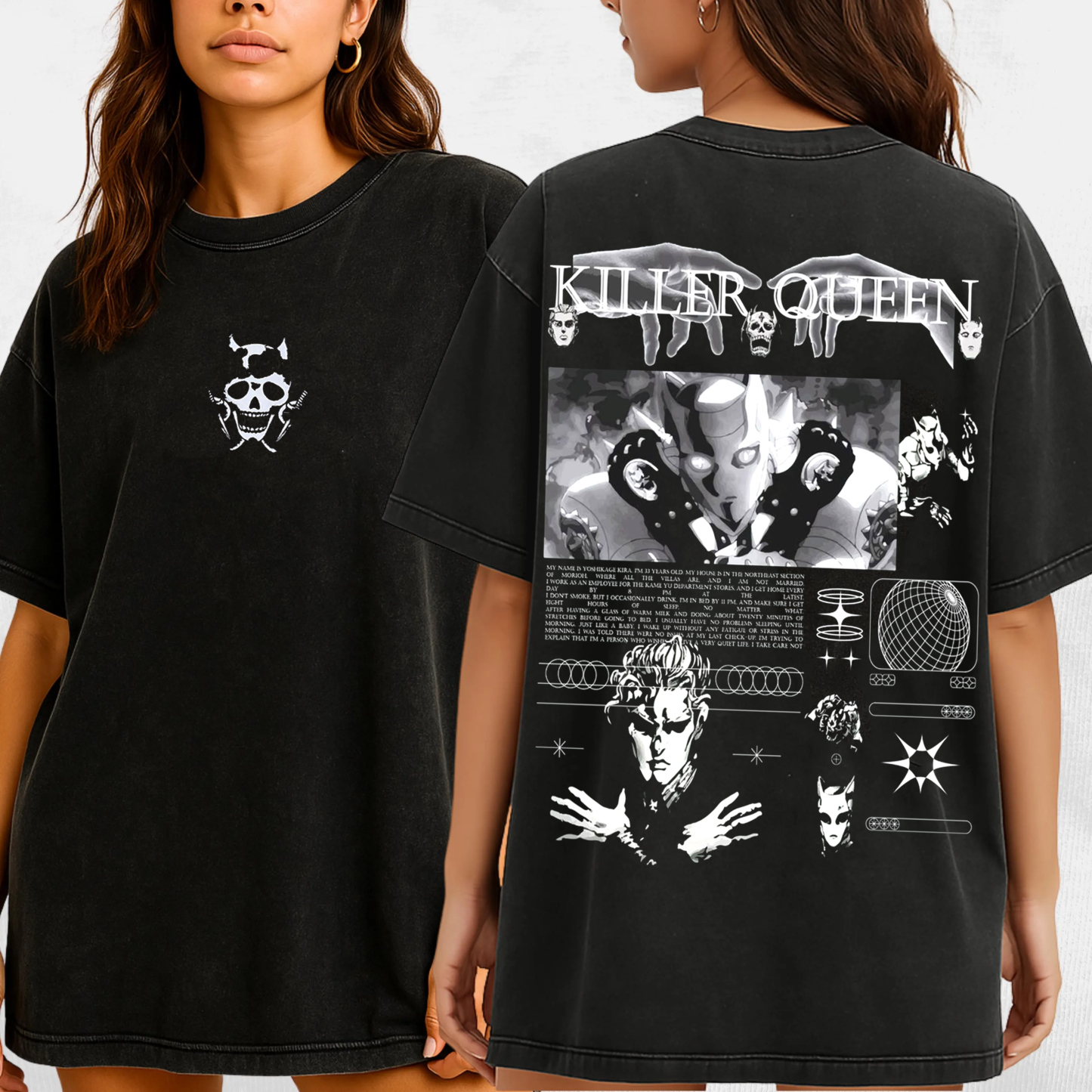 Killer Queen JoJo Unisex Washed T-Shirt