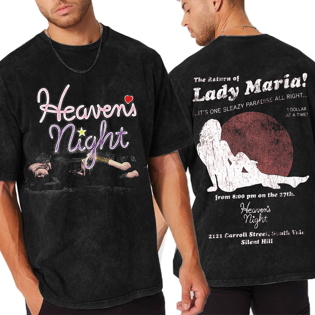 The return of lady Maria ,silent hill 2 Unisex Washed T-Shirt