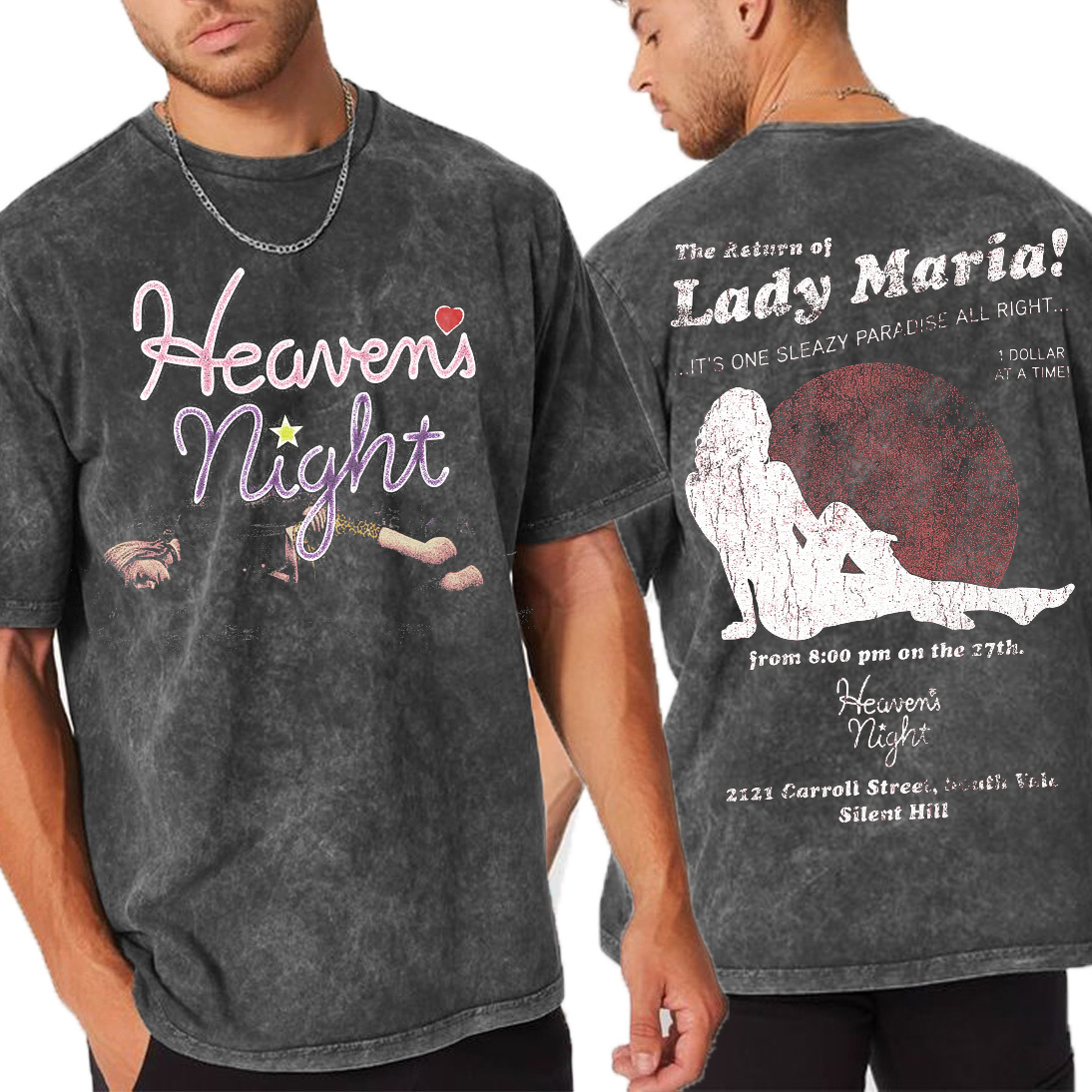 The return of lady Maria ,silent hill 2 Unisex Washed T-Shirt