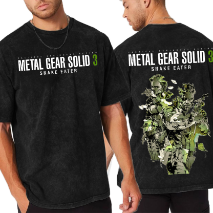 Metal Gear Solid 3 Unisex Washed T-Shirt