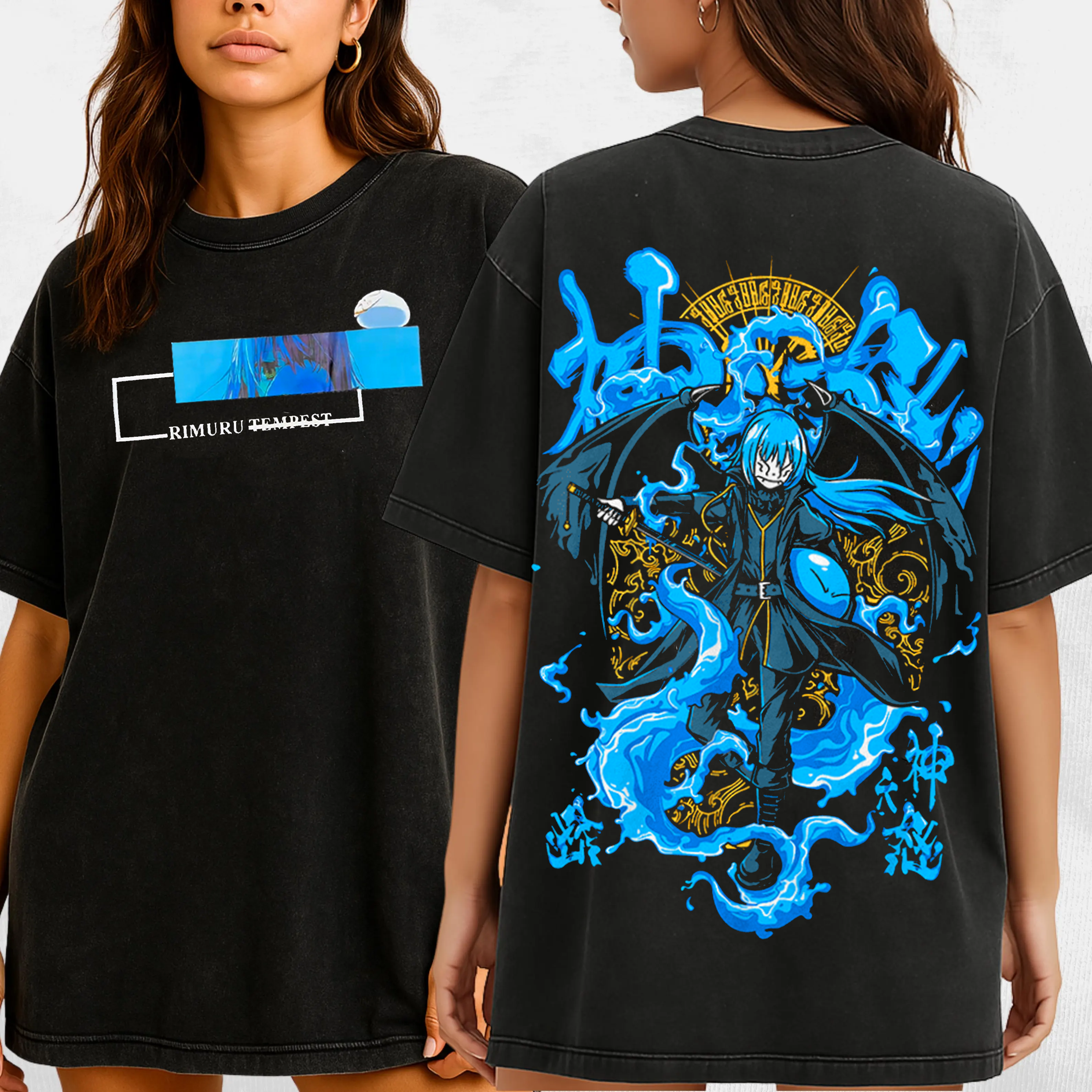 Rimuru Tempest Anime Unisex Washed T-Shirt