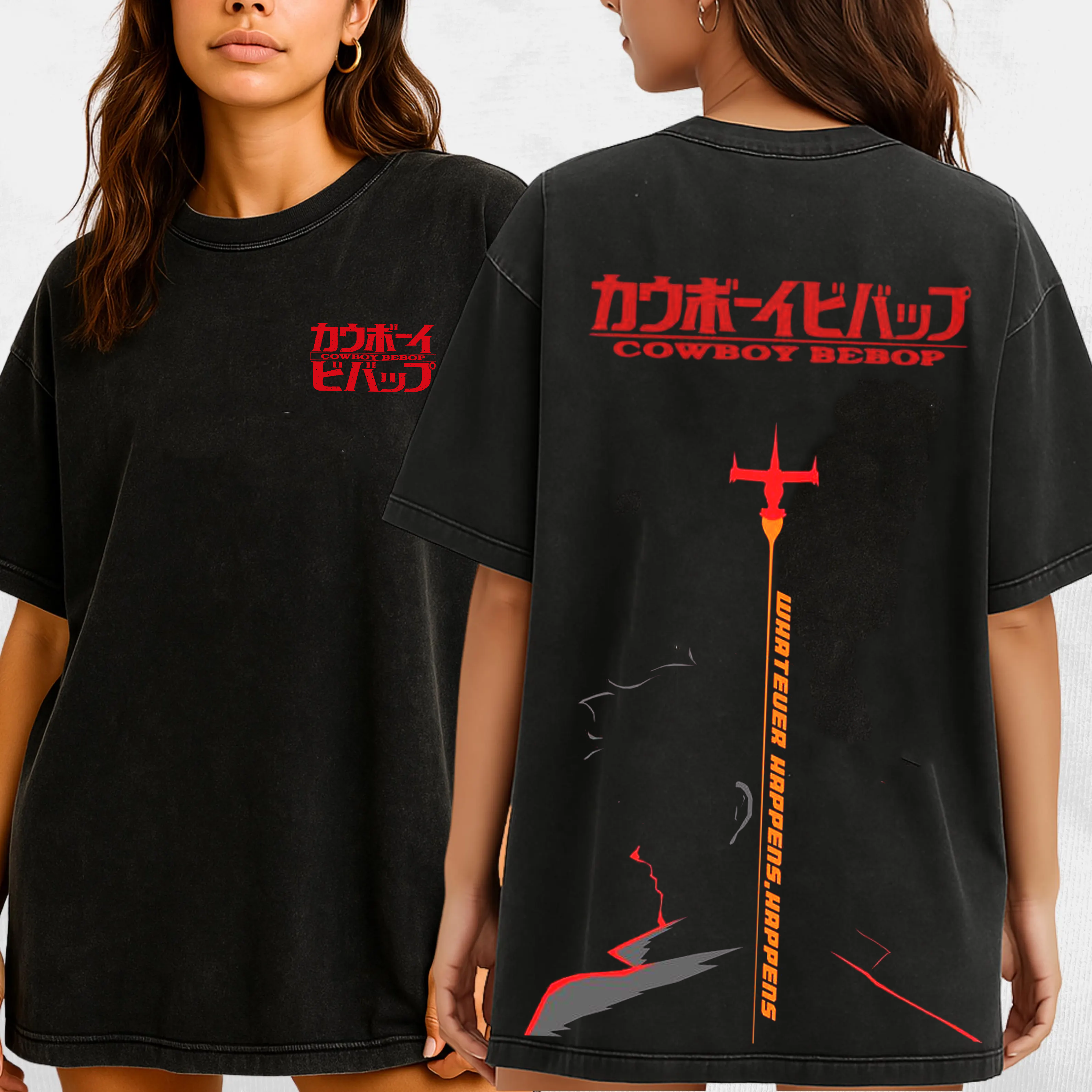 Cowboy Bebop Vintage Unisex Washed T-Shirt