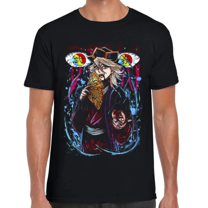 Demon Slayer,Doma Upper Moon 2 Unisex Washed T-Shirt