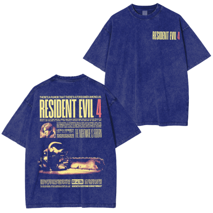 Resident Evil 4  Unisex Washed T-Shirt