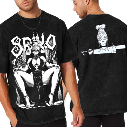 DanDaDan Seiko Ayase Anime Unisex Washed T-Shirt