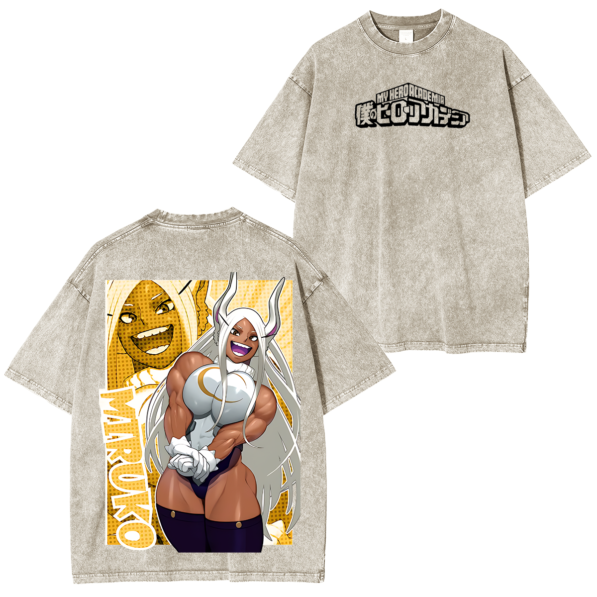 Mirko,My Hero Academia Anime Unisex Washed T-Shirt