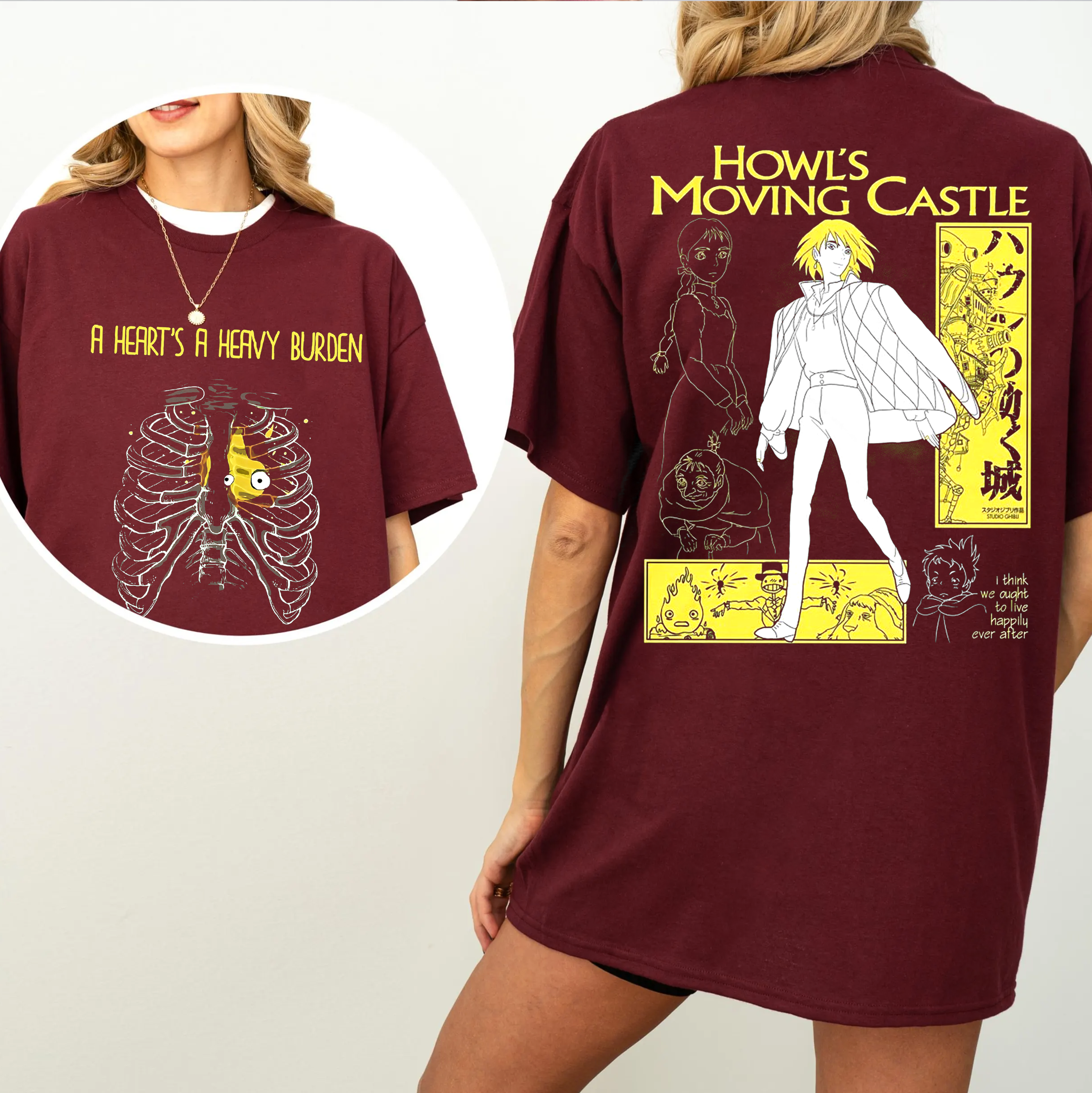 A heart's A Heavy Burden,Howls Castle Unisex T-shirt/Crewneck/Hoodie