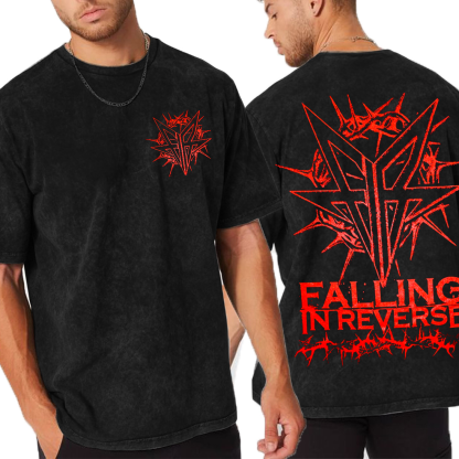 Falling In Reverse Heavy Metal Band  Unisex Washed T-Shirt