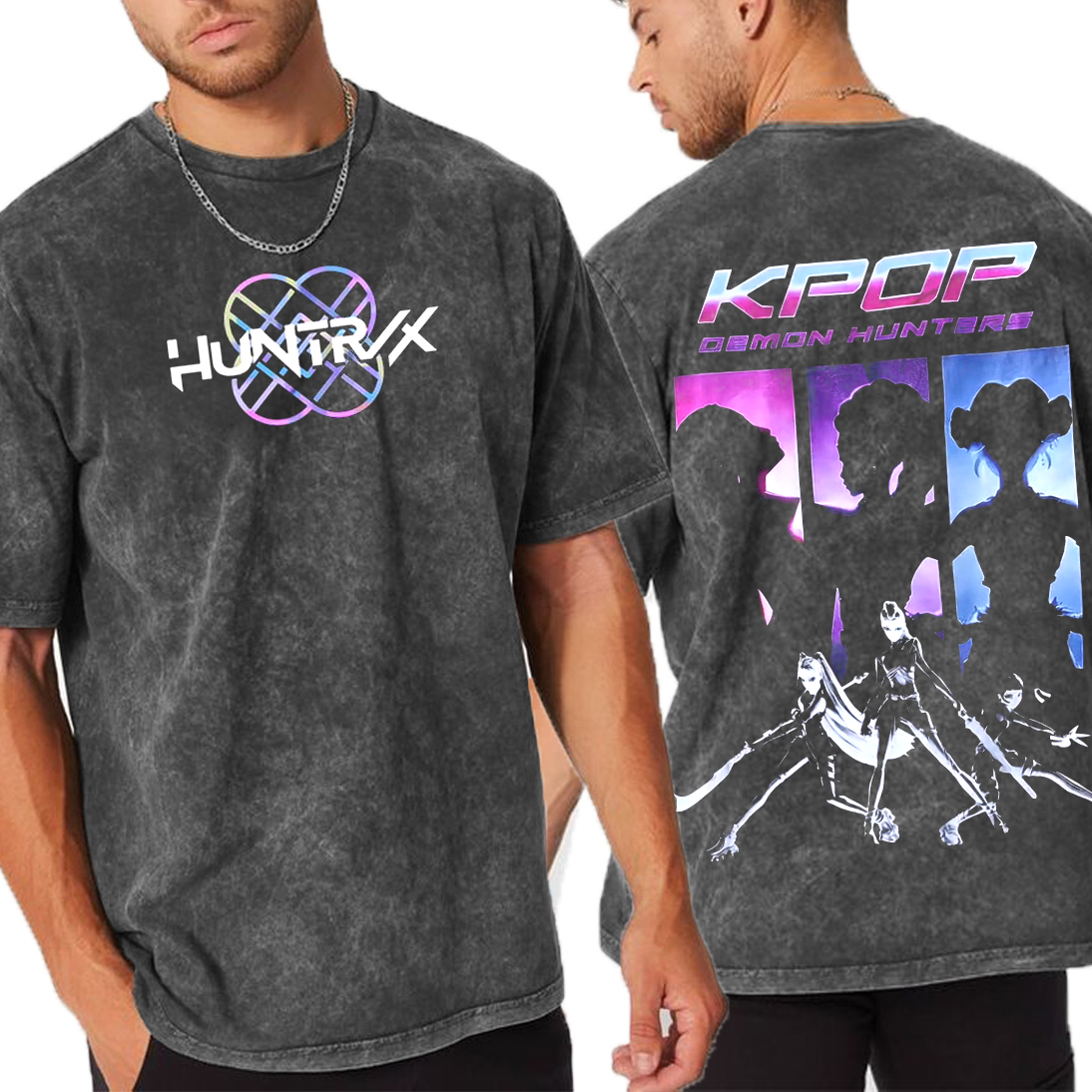 Kpop Demon Hunters  Unisex Washed T-Shirt