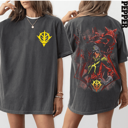 Zaku II Gundam  Unisex Washed T-Shirt