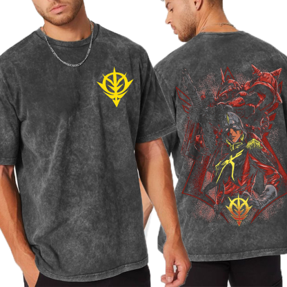Zaku II Gundam  Unisex Washed T-Shirt