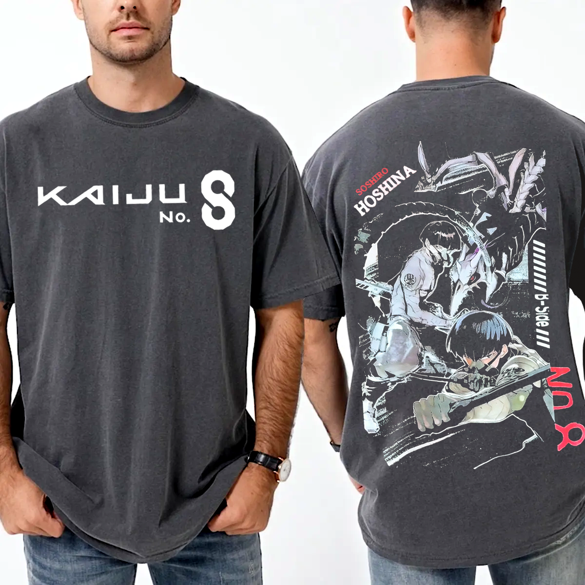 Hoshina Vice Captain,Kaiju no 8 Amine Unisex Washed T-Shirt