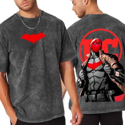 Red Hood Graphic Unisex Washed T-Shirt