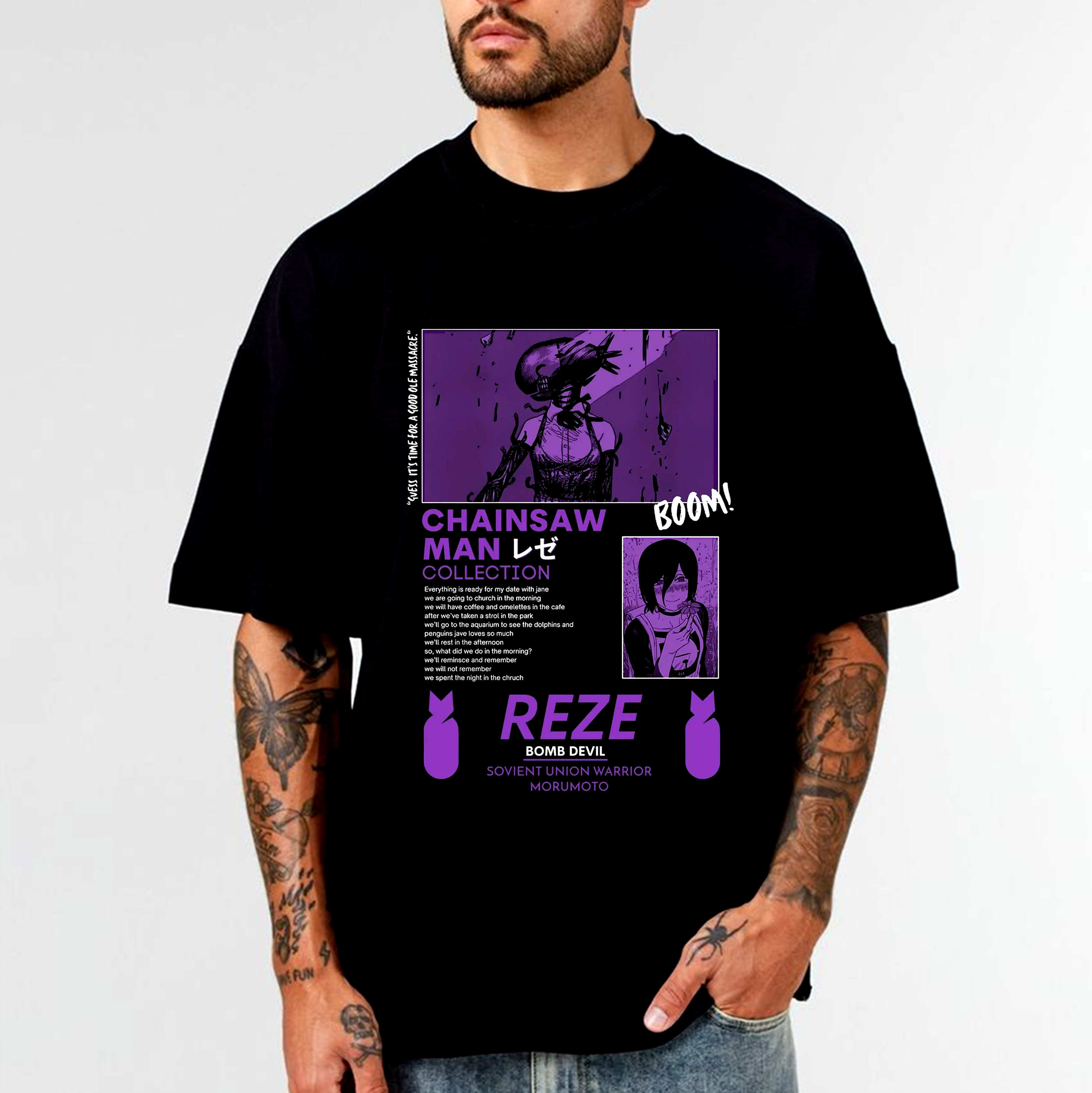 Chainsaw Man Reze Anime Unisex T-shirt/Crewneck/Hoodie