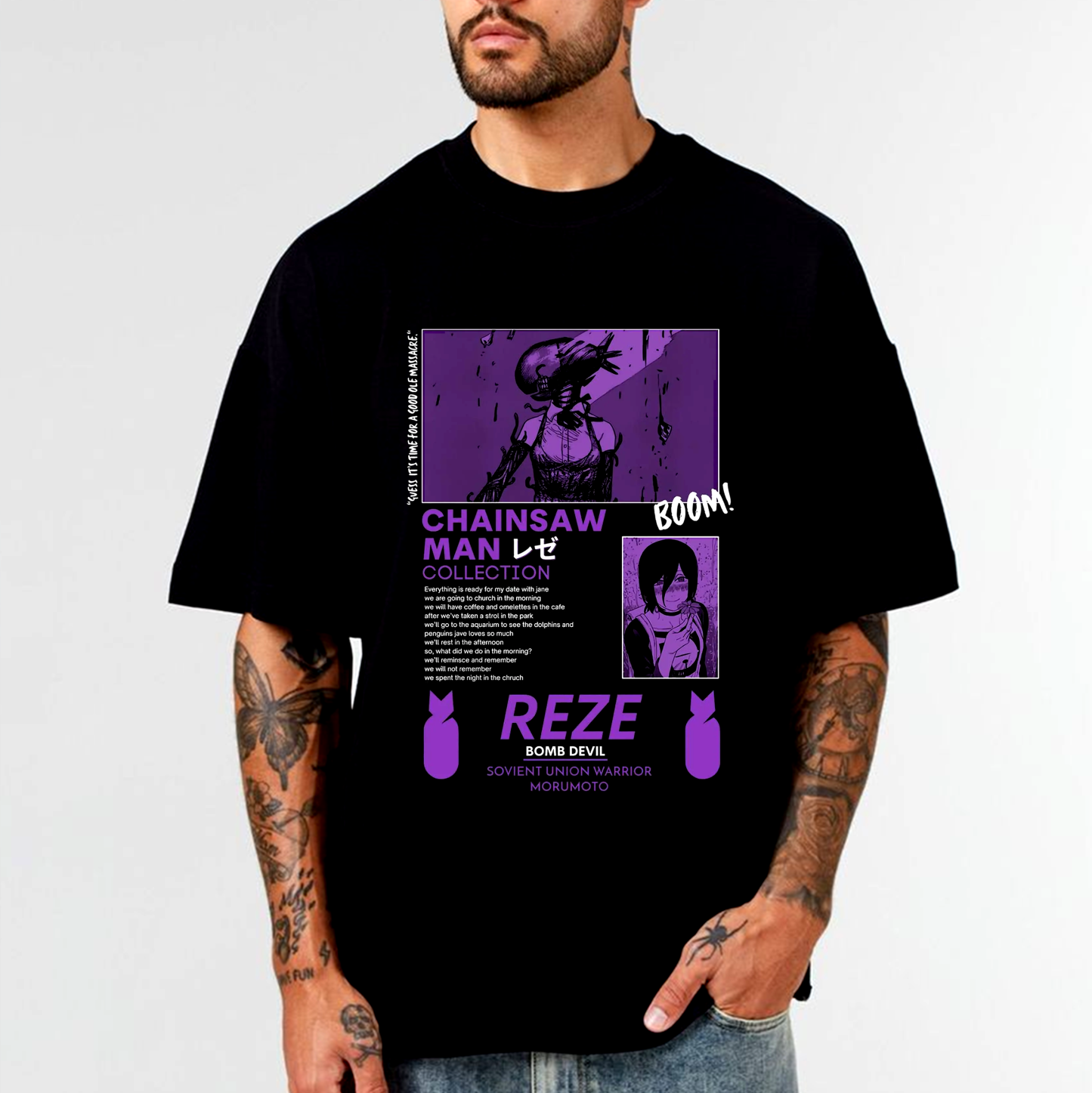 Chainsaw Man Reze Anime Unisex T-shirt/Crewneck/Hoodie