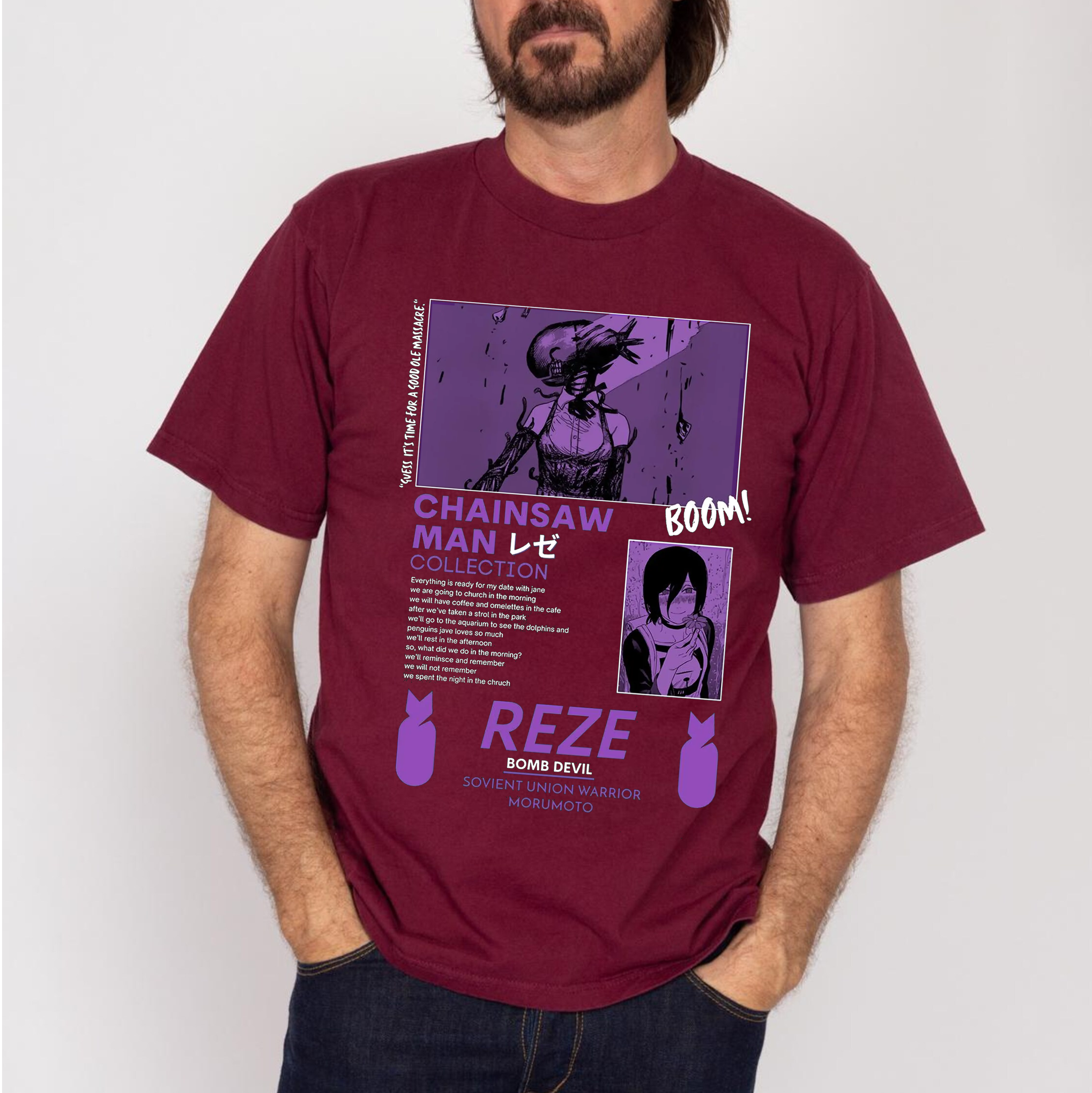Chainsaw Man Reze Anime Unisex T-shirt/Crewneck/Hoodie