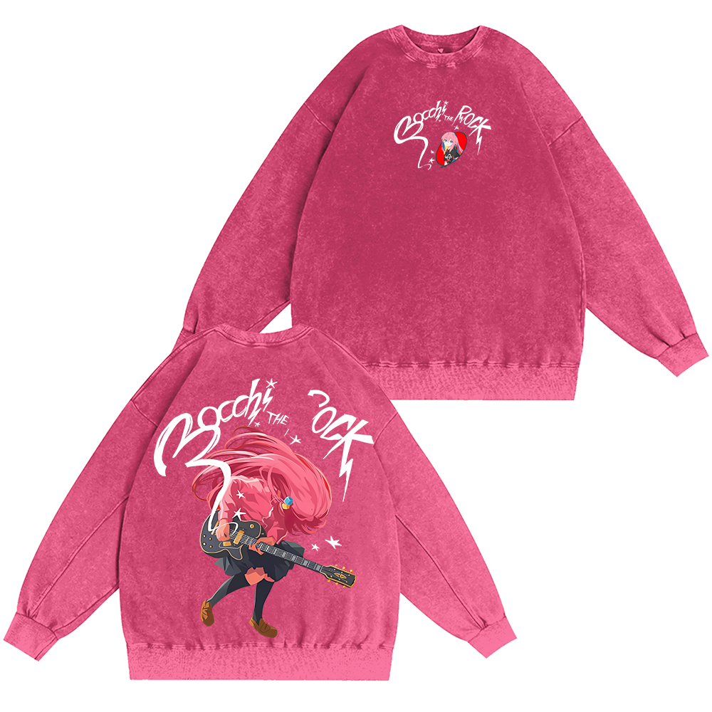 Bocchitherock Unisex Washed Crewneck Sweatshirt