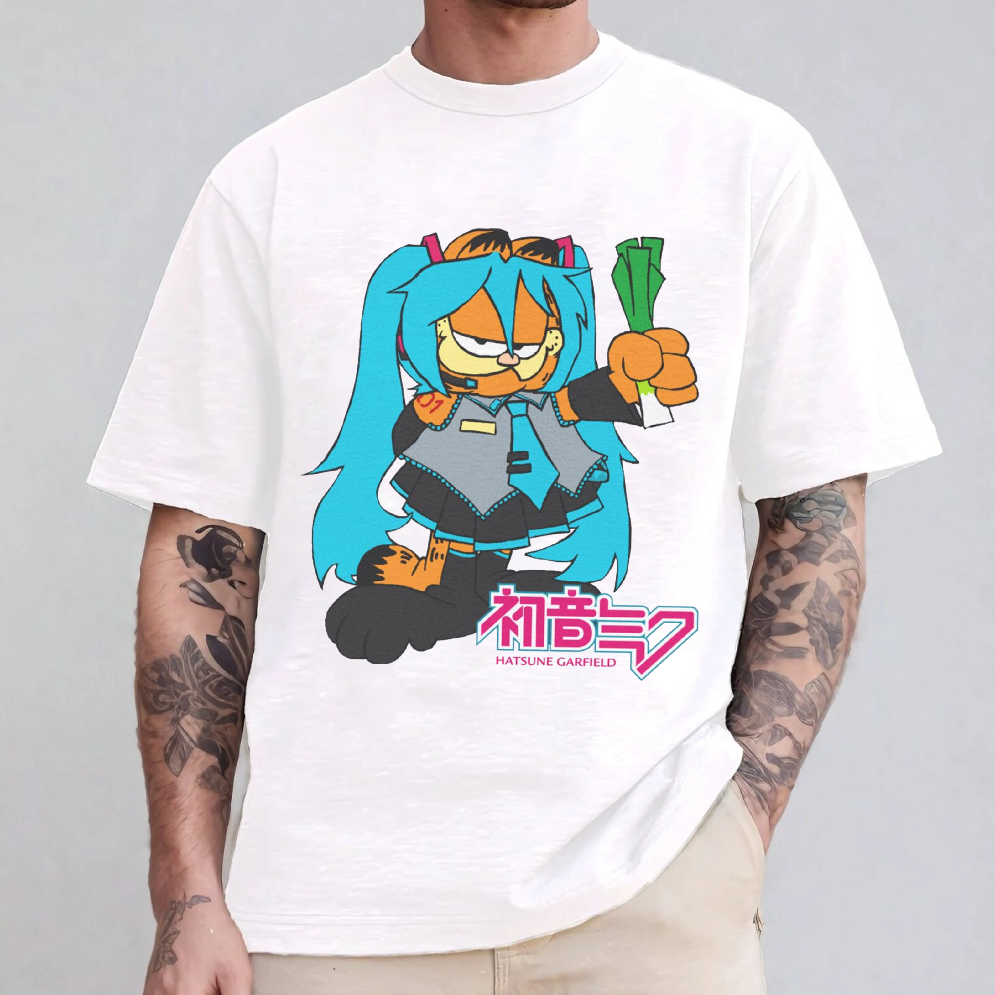 Hatsune Miku Garfield T-Shirt