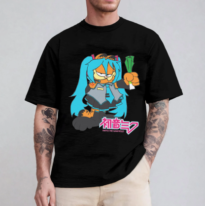Hatsune Miku Garfield T-Shirt