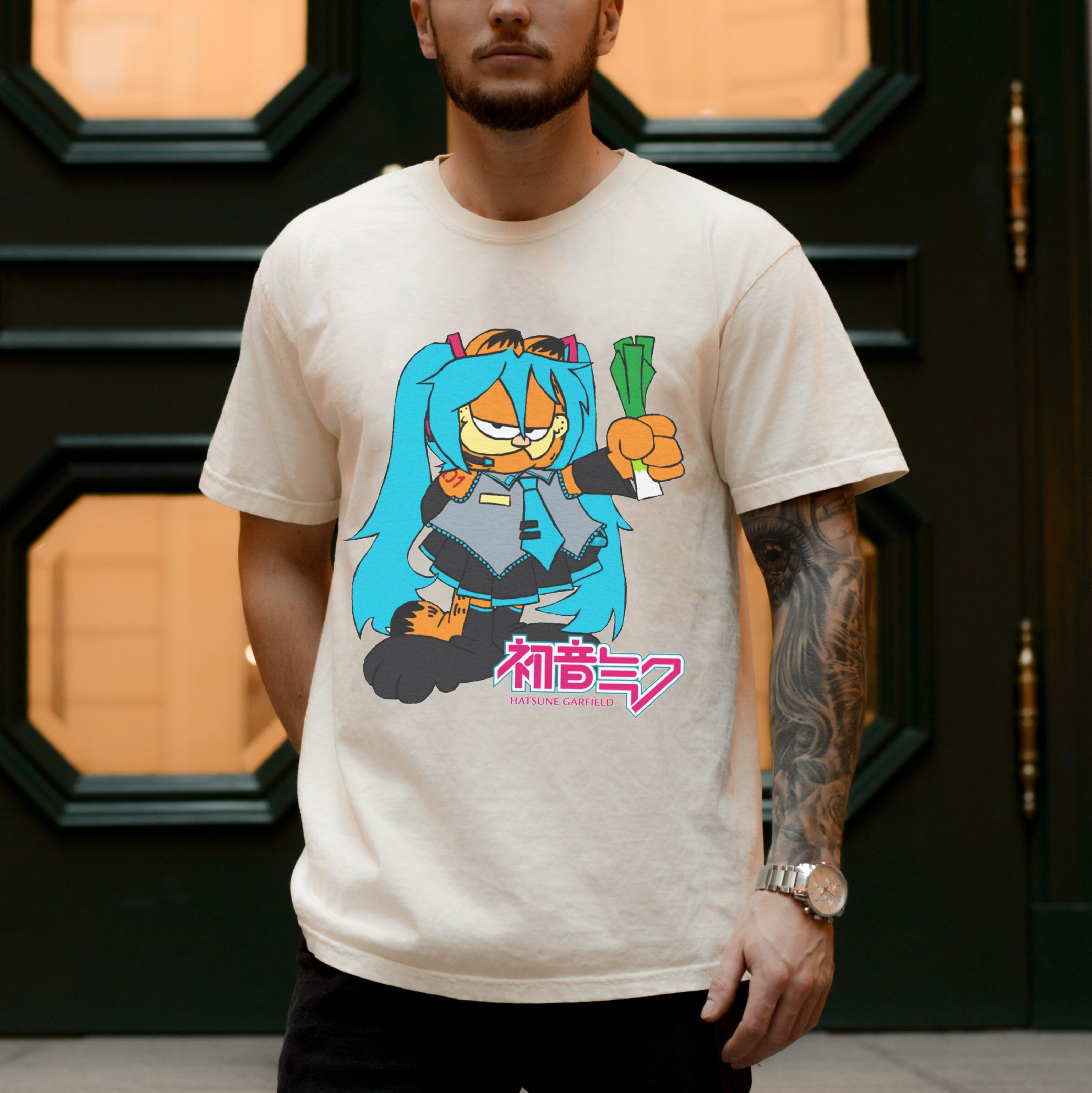 Hatsune Miku Garfield T-Shirt