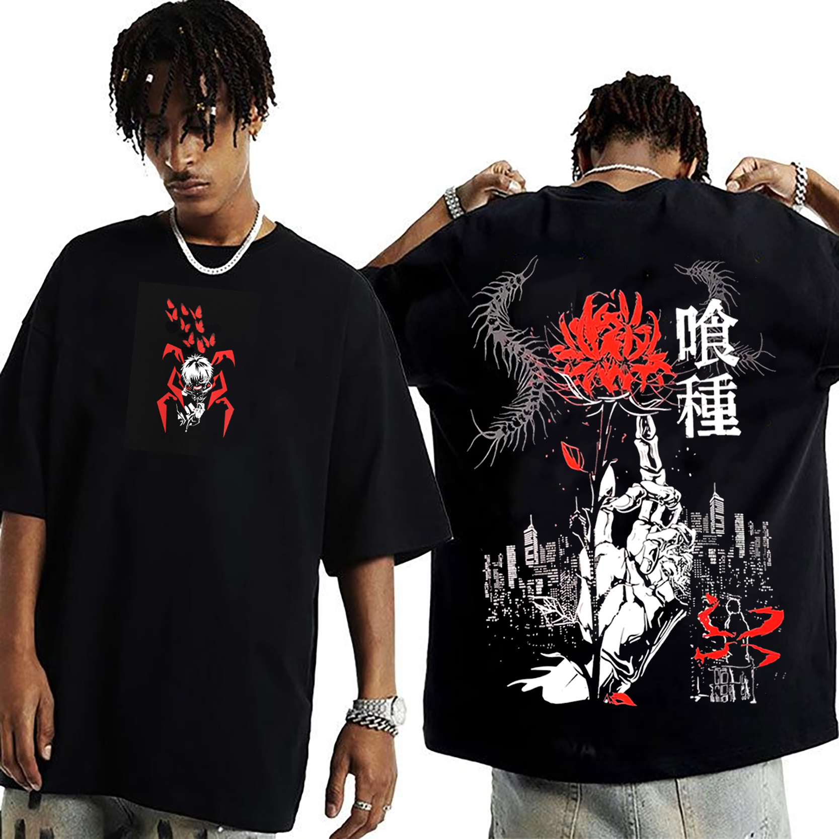 Tokyo Ghoul Kaneki Ken vintage Anime Unisex Washed T-Shirt
