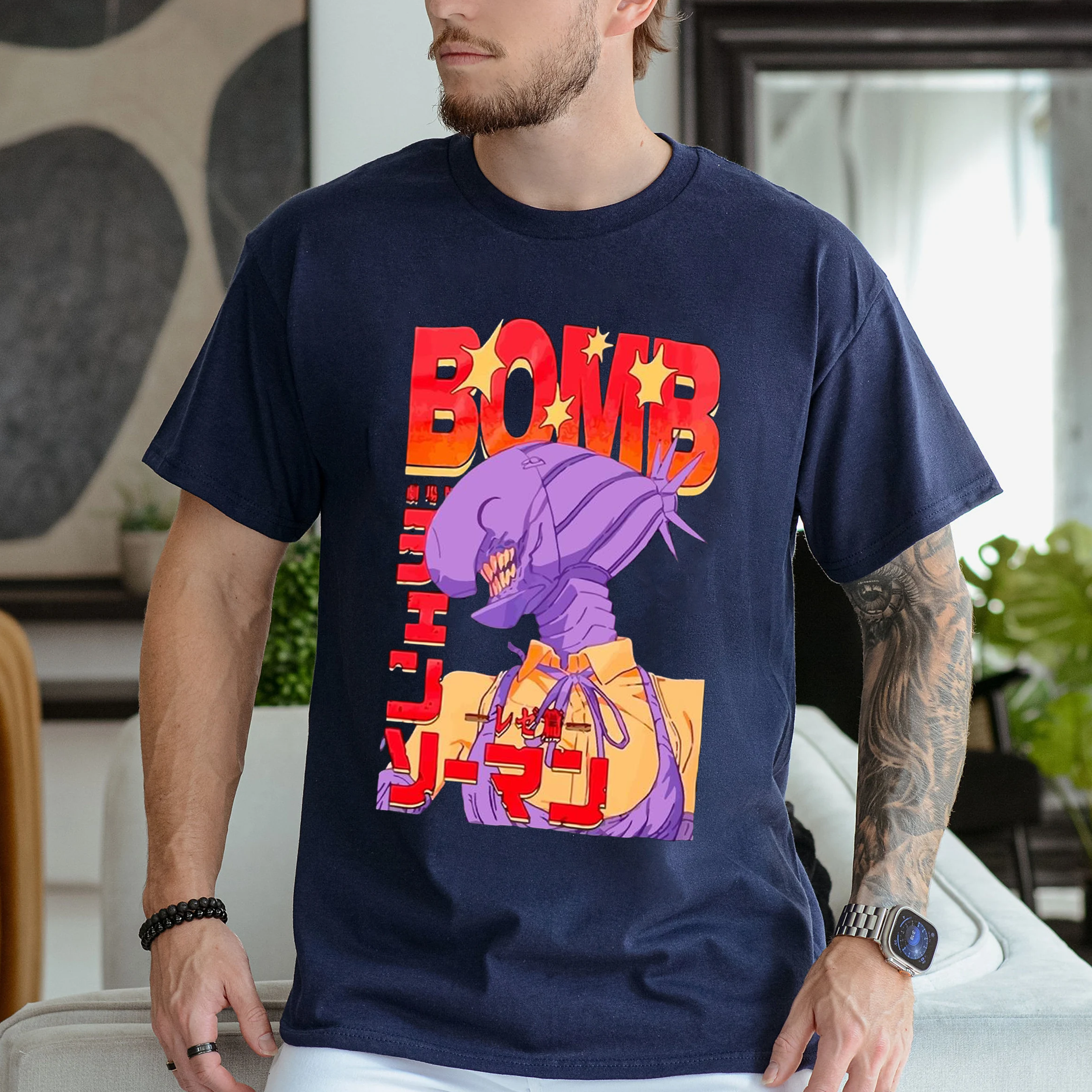 Bomb Devil , Chainsaw Man Reze Anime Unisex T-shirt/Crewneck/Hoodie